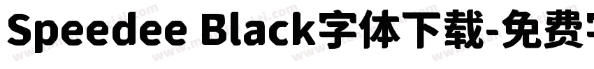 Speedee Black字体下载字体转换
